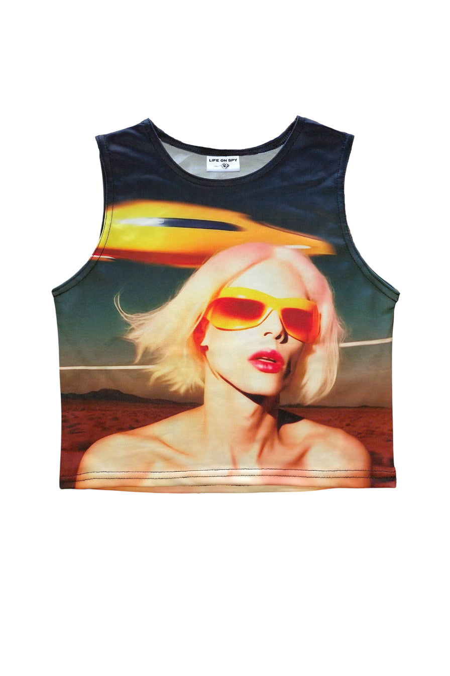 Space Surfer Crop Top